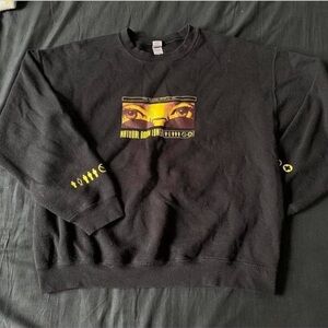 Black Graphic Men's Sweater